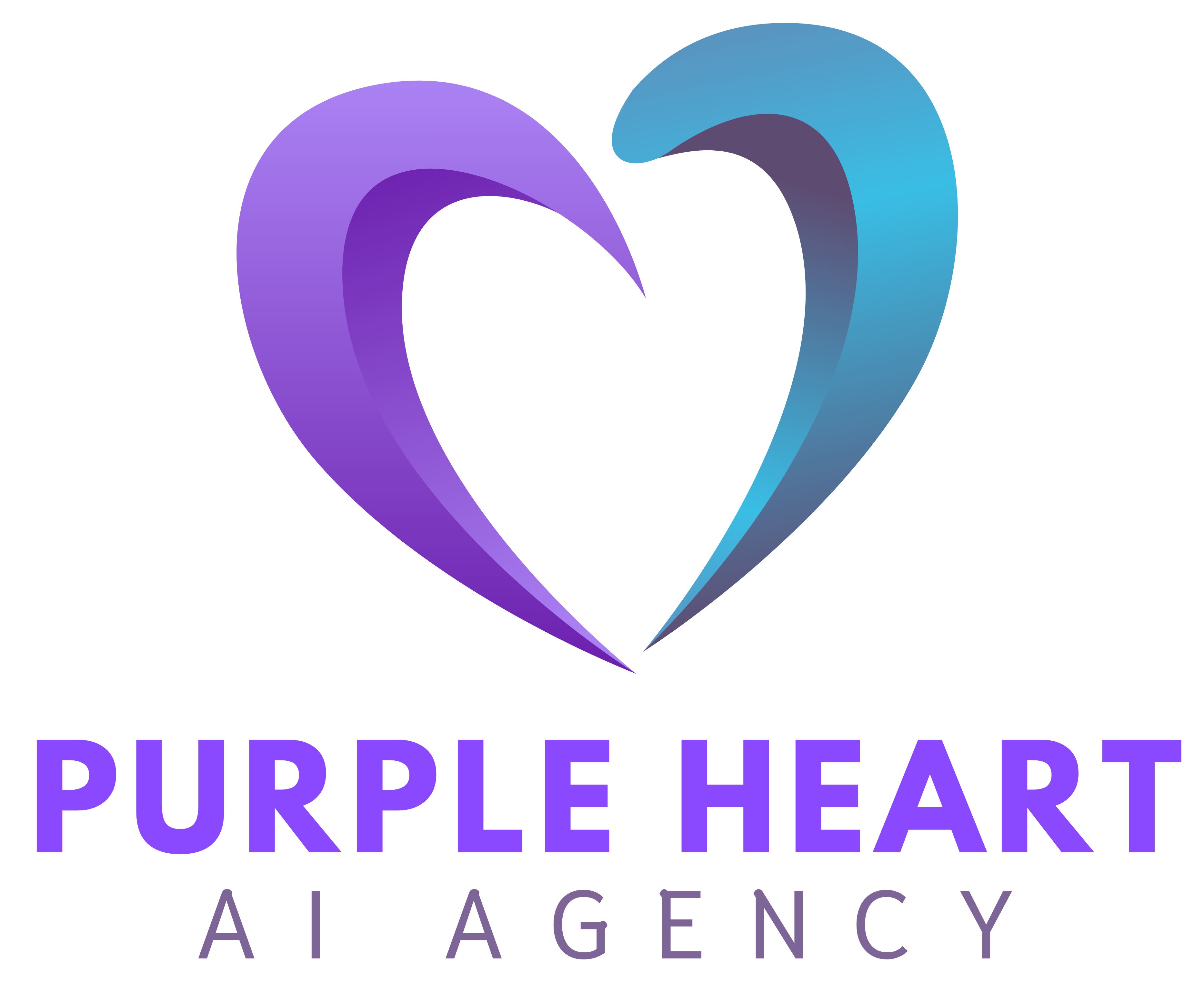 Purple Heart AI Agency Logo